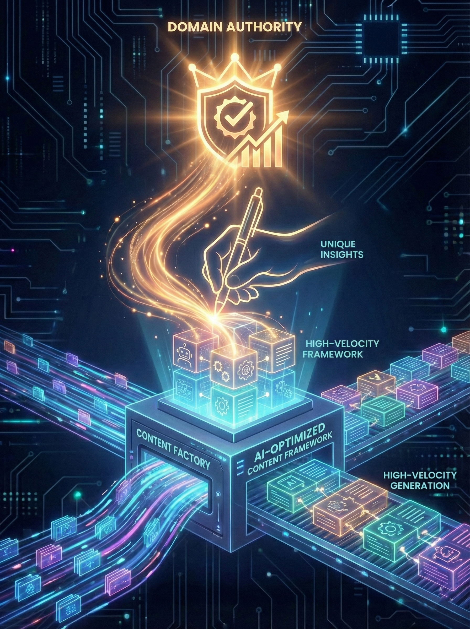 Our Holistic SEO Process Step 03 - Content Scaling & Authority in Cancun