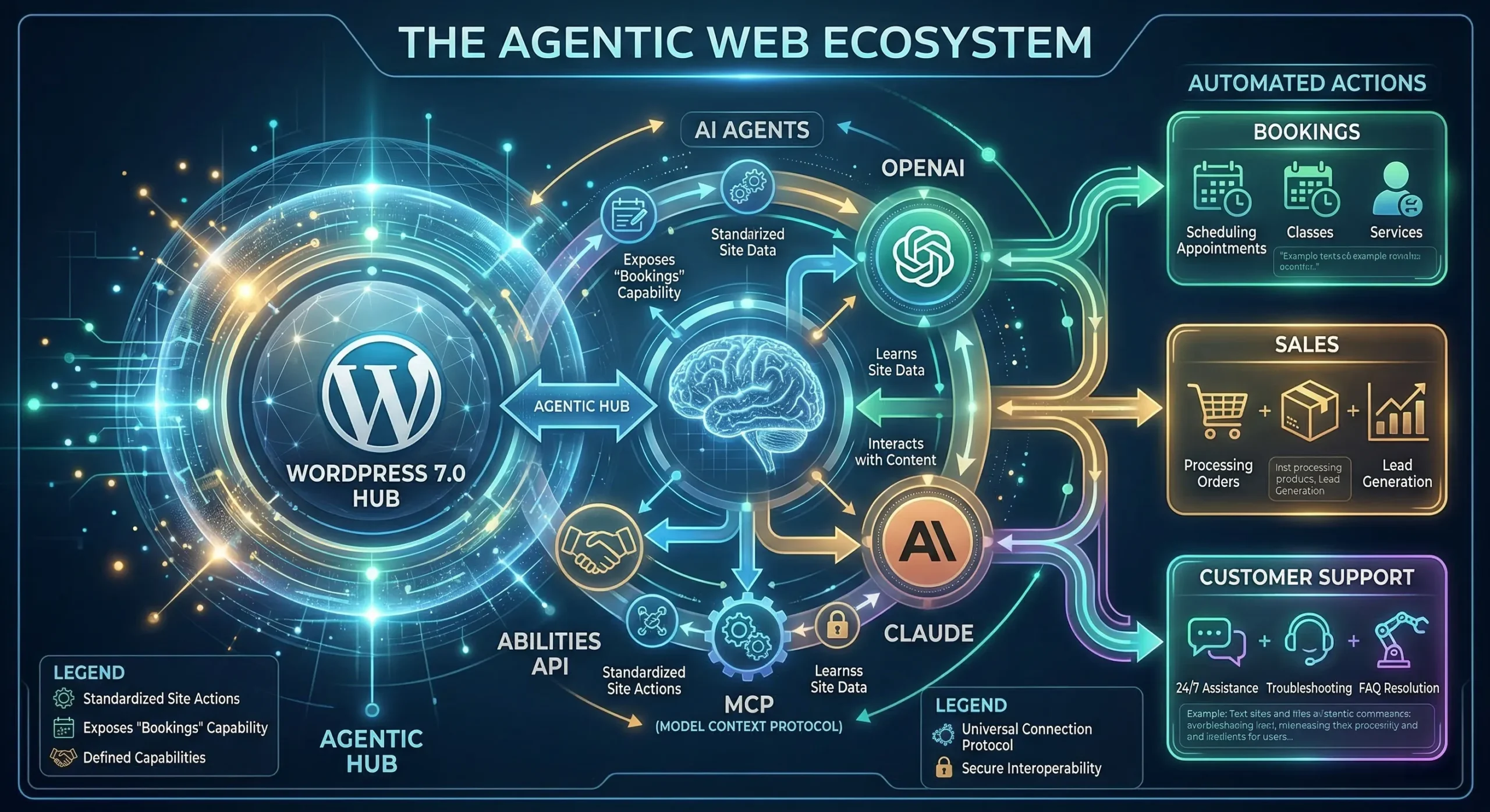 infographic wordpress 7 agentic web ai automation scaled